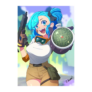 Cuadro en Aluminio Fan Art de Bulma