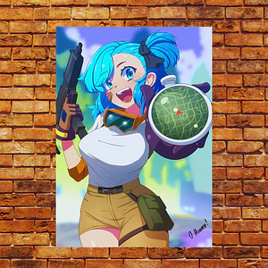 Cuadro en Aluminio Fan Art de Bulma