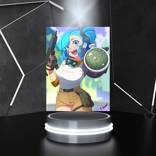 Cuadro en Aluminio Fan Art de Bulma 5