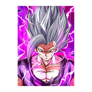Cuadro en Alumino Gohan modo Bestia