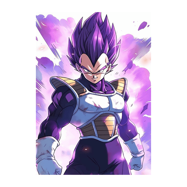 Cuadro en Aluminio de Vegeta Fan Art