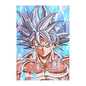 Cuadro en Metal Goku Ultra Instinto Fan Art
