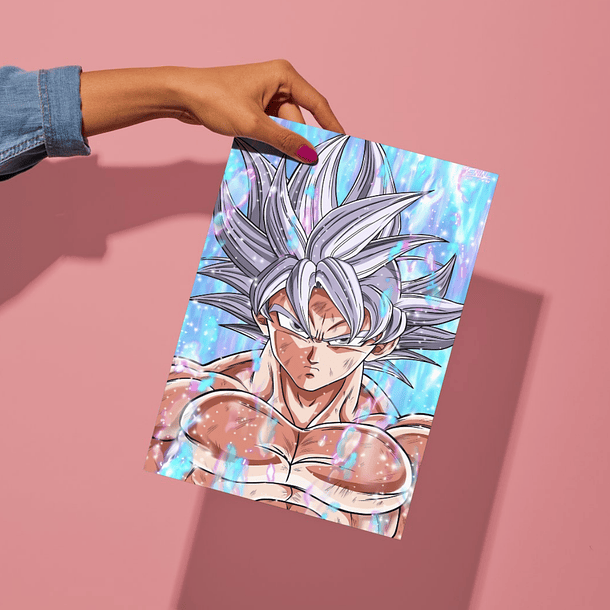 Cuadro en Metal Goku Ultra Instinto Fan Art 4