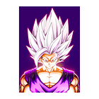 Cuadro en Aluminio Fan Art de Gohan Bestia 1