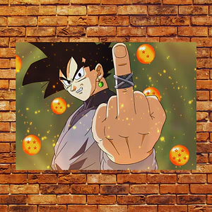 Cuadro Aluminio Goku Black Insultando