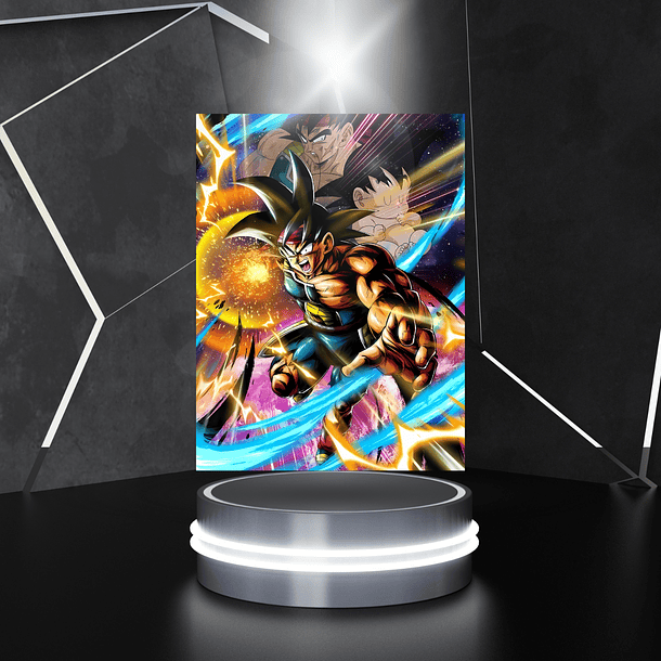 Cuadro Aluminio Fan Art de Bardock 5