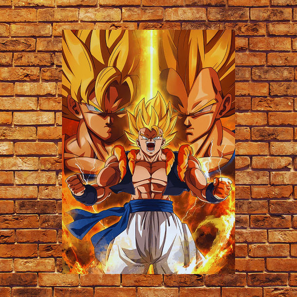 Cuadro en Aluminio Clasico Fusion Gogeta