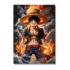 Cuadro Metalizado Luffy One Piece Full HD