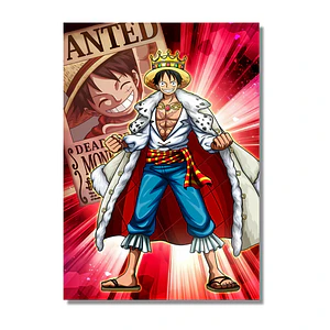 Cuadro en Aluminio One Piece luffy el Rey
