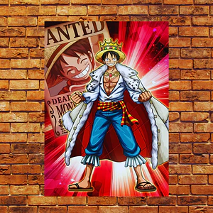 Cuadro en Aluminio One Piece luffy el Rey