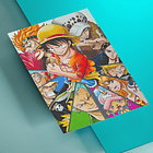 Cuadro Aluminio One Piece de Luffy y la tripulación 3