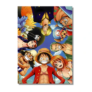 Cuadro en Aluminio de Luffy y amigos One Piece