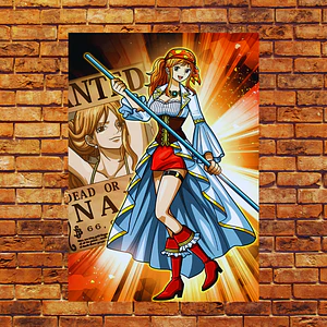 Cuadro en Aluminio One Piece Nami Guerrera