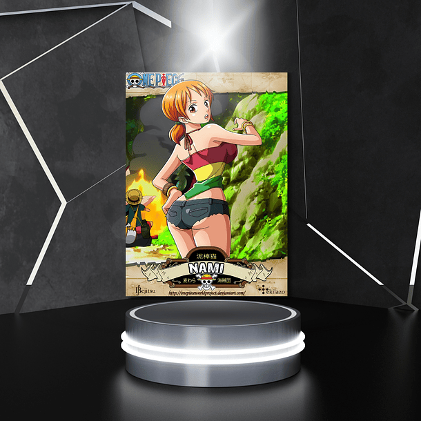 Cuadro Metal de One Piece Hermosa Nami 5