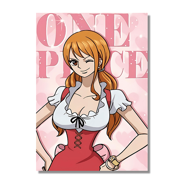 Cuadro Aluminio One Piece Pink Nami