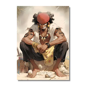 Cuadro Aluminio One Piece Usopp Fan Art