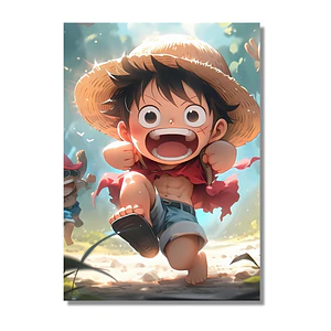 Cuadro Aluminio One Piece Luffy de Niño