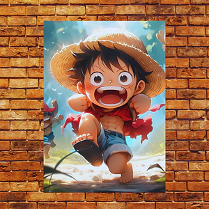 Cuadro Aluminio One Piece Luffy de Niño