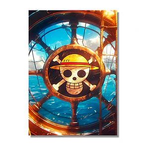 Cuadro Metalico One Piece Timon Jolly Roger
