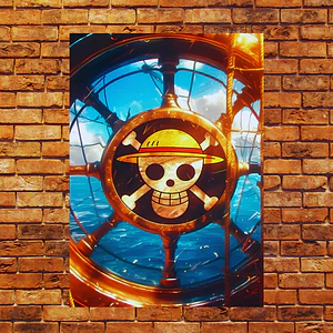 Cuadro Metalico One Piece Timon Jolly Roger