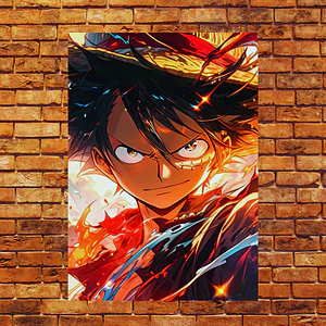 Cuadro Aluminio One Piece Luffy Determinado