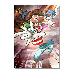 Cuadro en Aluminio One Piece Buggy Payaso