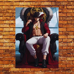 Cuadro Aluminio de Dracule Mihawk One Piece
