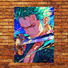 Cuadro Metal One Piece Zoro Determinado 2