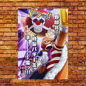 Cuadro One Piece Buggy Gran Espectáculo