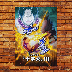 Cuadro Ace y Shanks La Batalla de Fuego