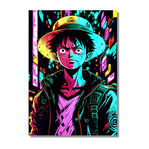 Cuadro Aluminio One Piece Luffy Art