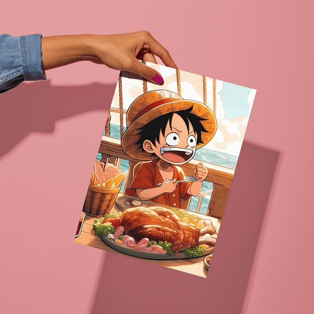 Cuadro Aluminio Luffy La Alegría de Comer 4