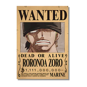 Cuadro One Piece Recompensa Zoro
