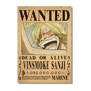 Cuadro One Piece Recompensa Vinsmoke Sanji