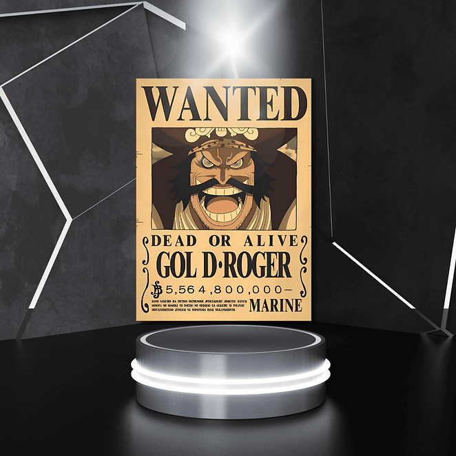 Cuadro One Piece Recompensa Gol D. Roger 5