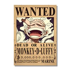 Cuadro One Piece Recompensa Luffy Gear 5