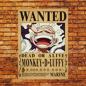 Cuadro One Piece Recompensa Luffy Gear 5