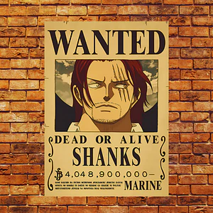 Cuadro One Piece Recompensa de Shanks