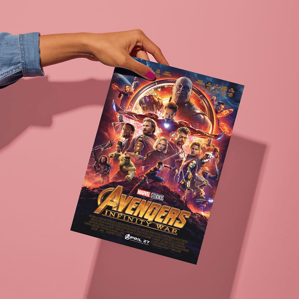 Cuadro Aluminio Poster Avengers Infinity War 4