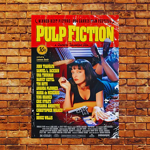 Cuadro de Aluminio Afiche Pulp Fiction