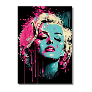 Cuadro de Aluminio de Marilyn Pop Art 