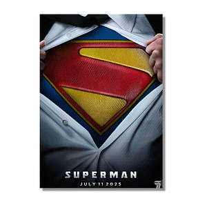 Cuadro Aluminio Superman bajo la camisa