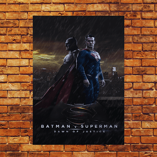 Cuadro en Aluminio Cartel Batman vs Superman