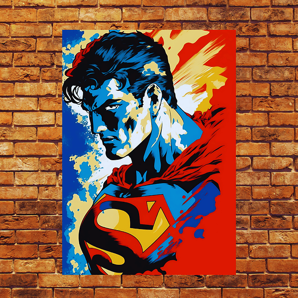 Cuadro en Aluminio Fan Art Superman