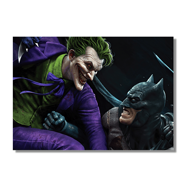 Cuadro en Aluminio Batman vs Joker