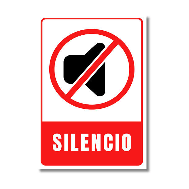 Placa Aluminio Mantener Silencio