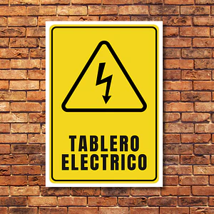 Señaletica Aluminio Tablero Electrico
