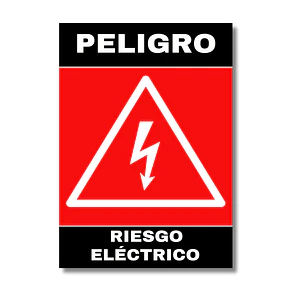 Señaletica Aluminio Riesgo Electrico