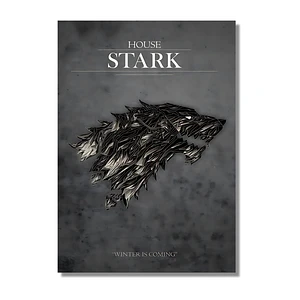 Cuadro Aluminio House Stark GOT