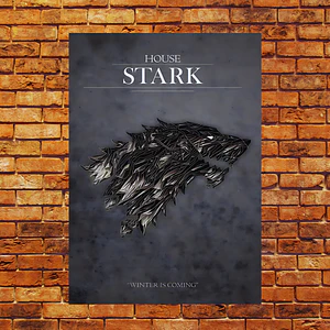 Cuadro Aluminio House Stark GOT